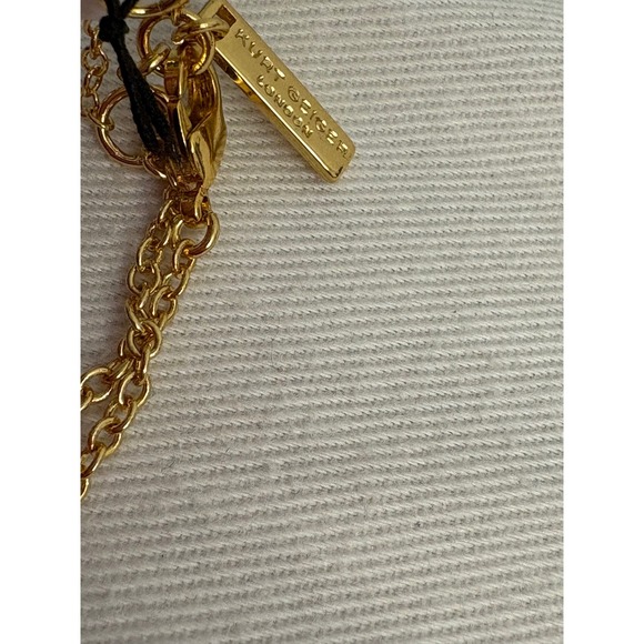 Kurt Geiger evil eye crystal pendant necklace new with tags blue gold tone - Picture 5 of 11
